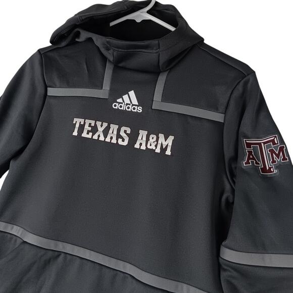 adidas Other - NWOT Adidas Aeroready Hoodie Mens Small Gray Texas A&M Under The Lights